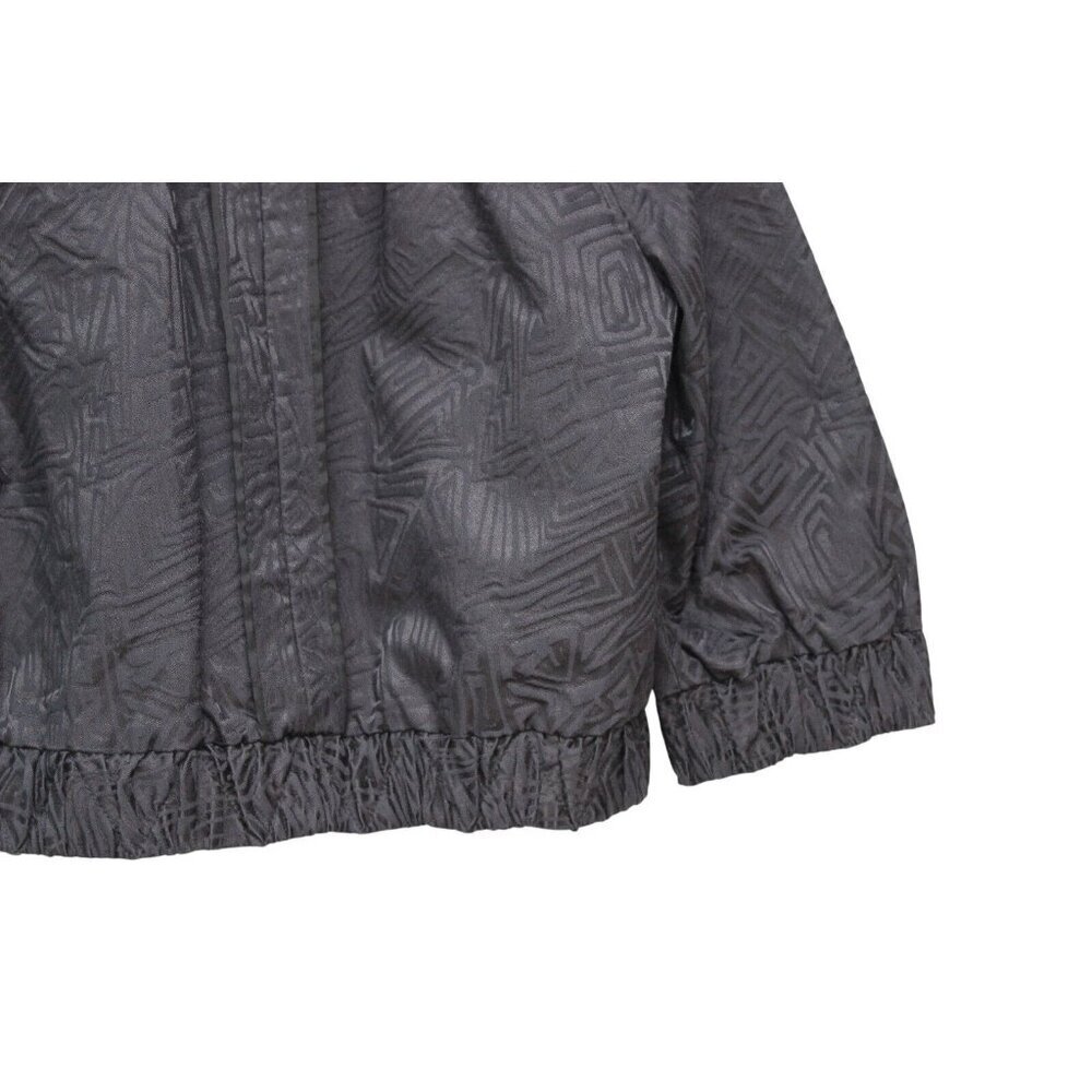 St. John Jacket Size Medium Textured Puff Sleeve Black Career Business Luxury - Picture 12 of 14